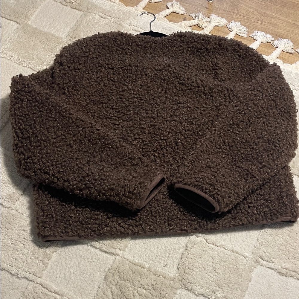 Steve Madden Chocolate Brown Teddy Jacket - Picture 6 of 11